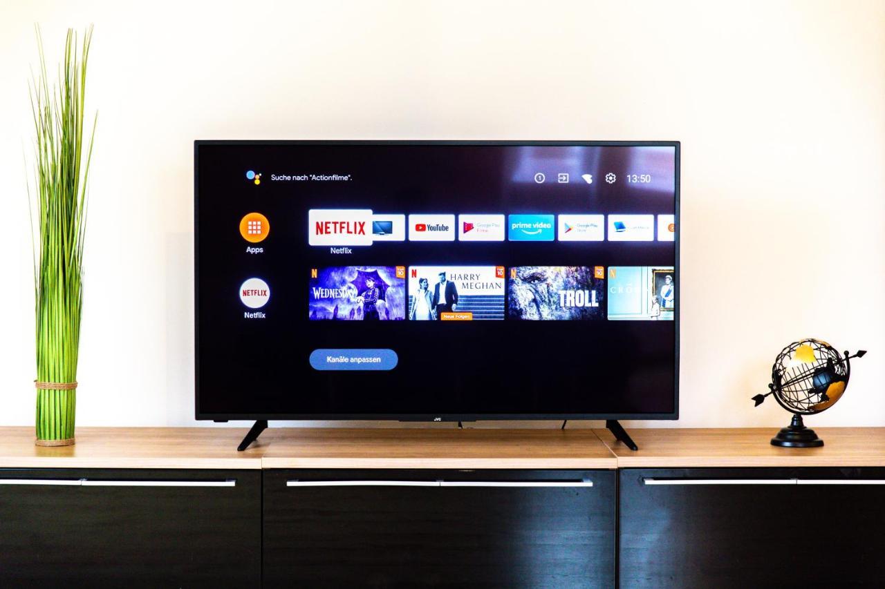 Moderne Dachgeschosswohnung - Parkplatz - Netflix Coburg Esterno foto